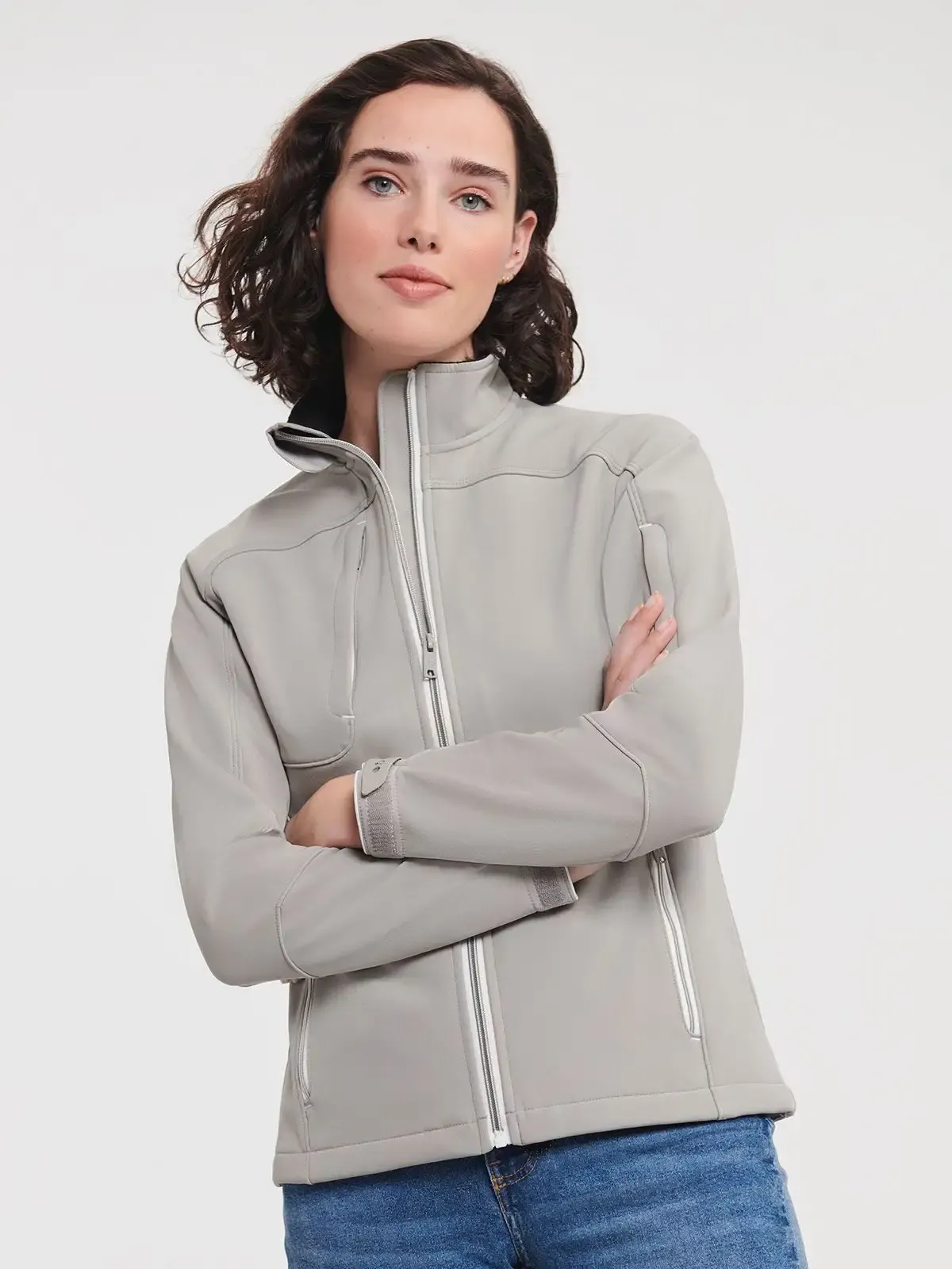 Giacca da donna in softshell in tessuto con membrana idrofobica - Russell Europe - JE410F