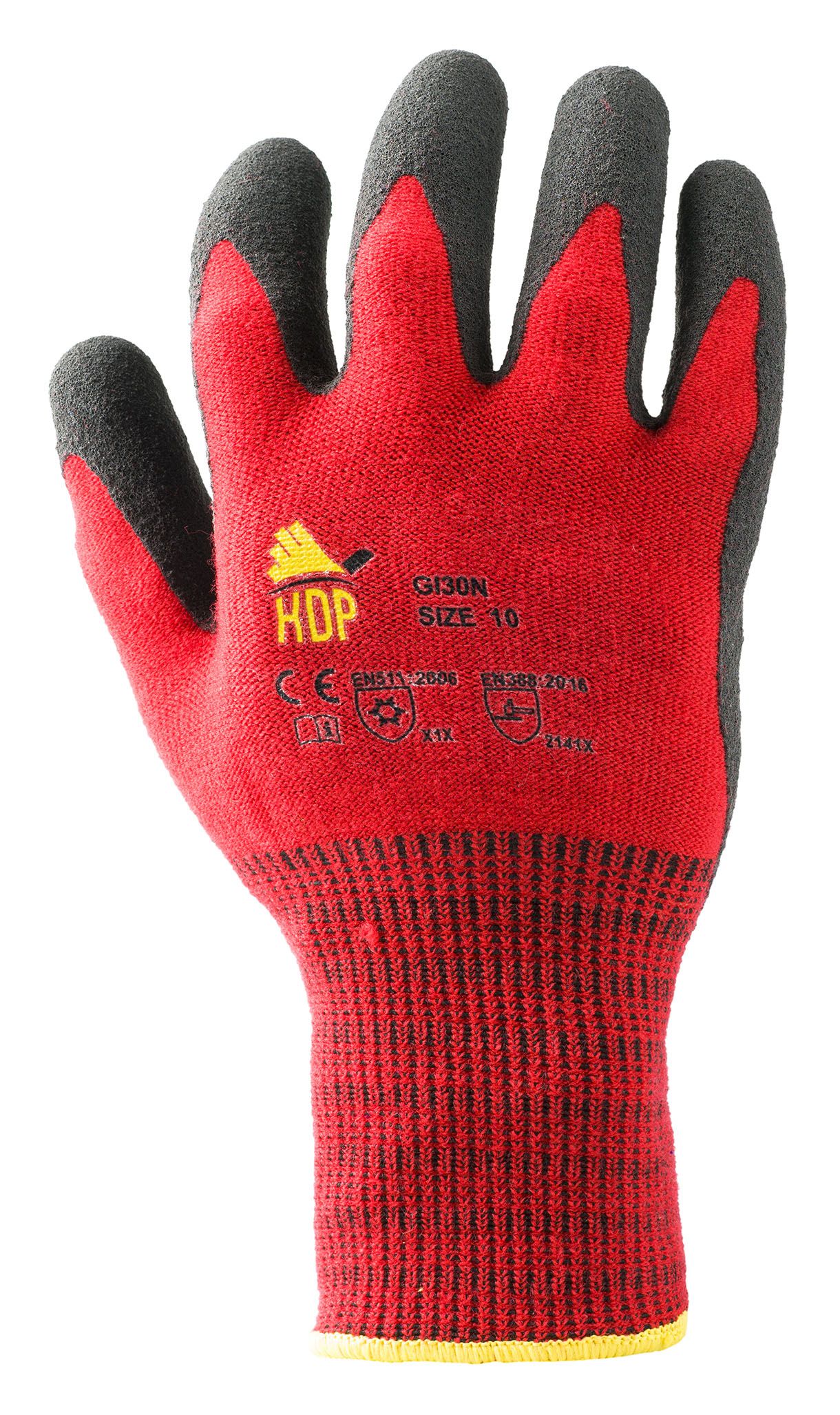 Guanto da lavoro in acrililico spandex e lattice 13 aghi  - Hdp - GI30N