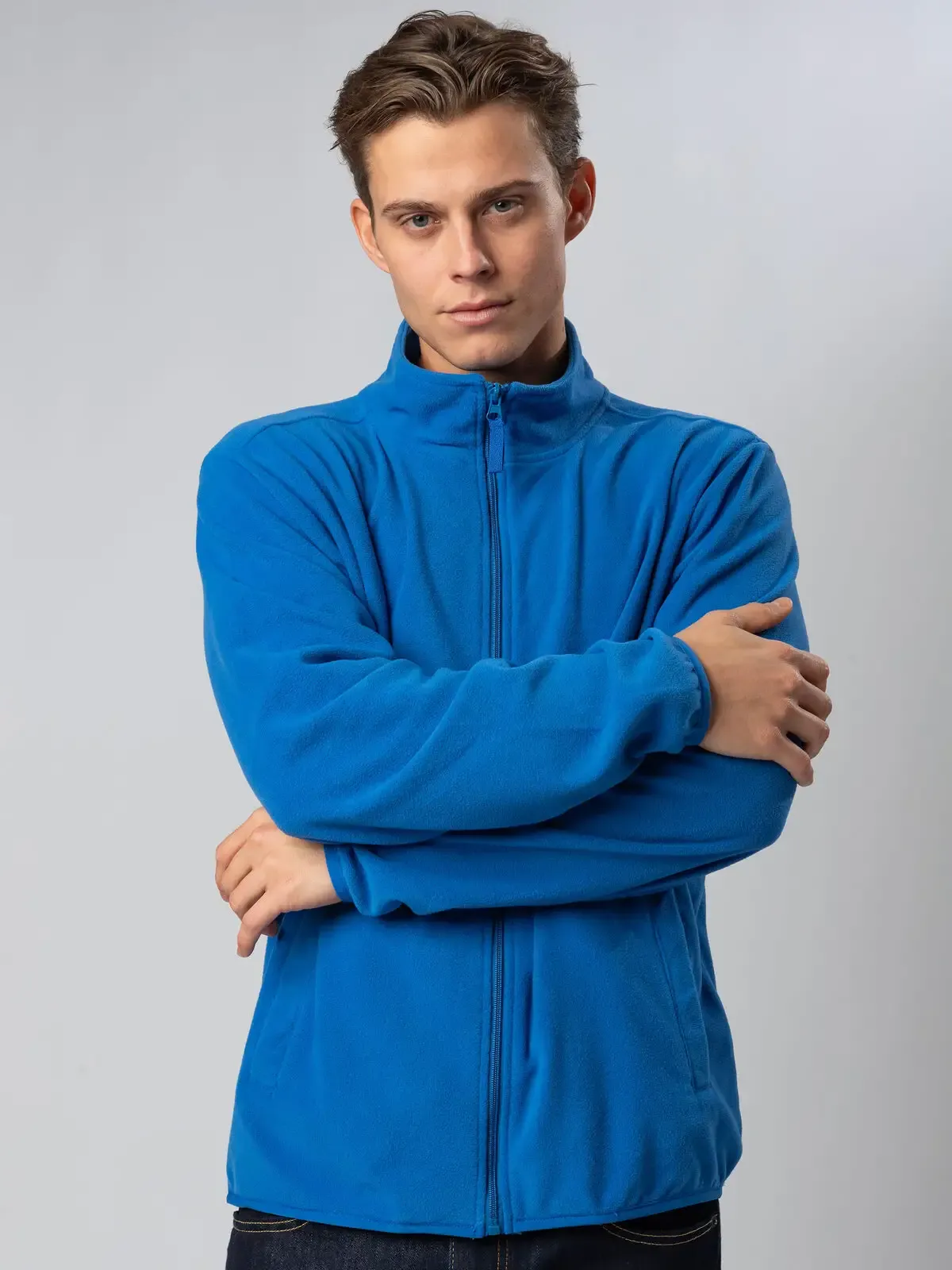 Micropile Niagara con zip intera set-in, tessuto anti-pilling - Bs - BS365