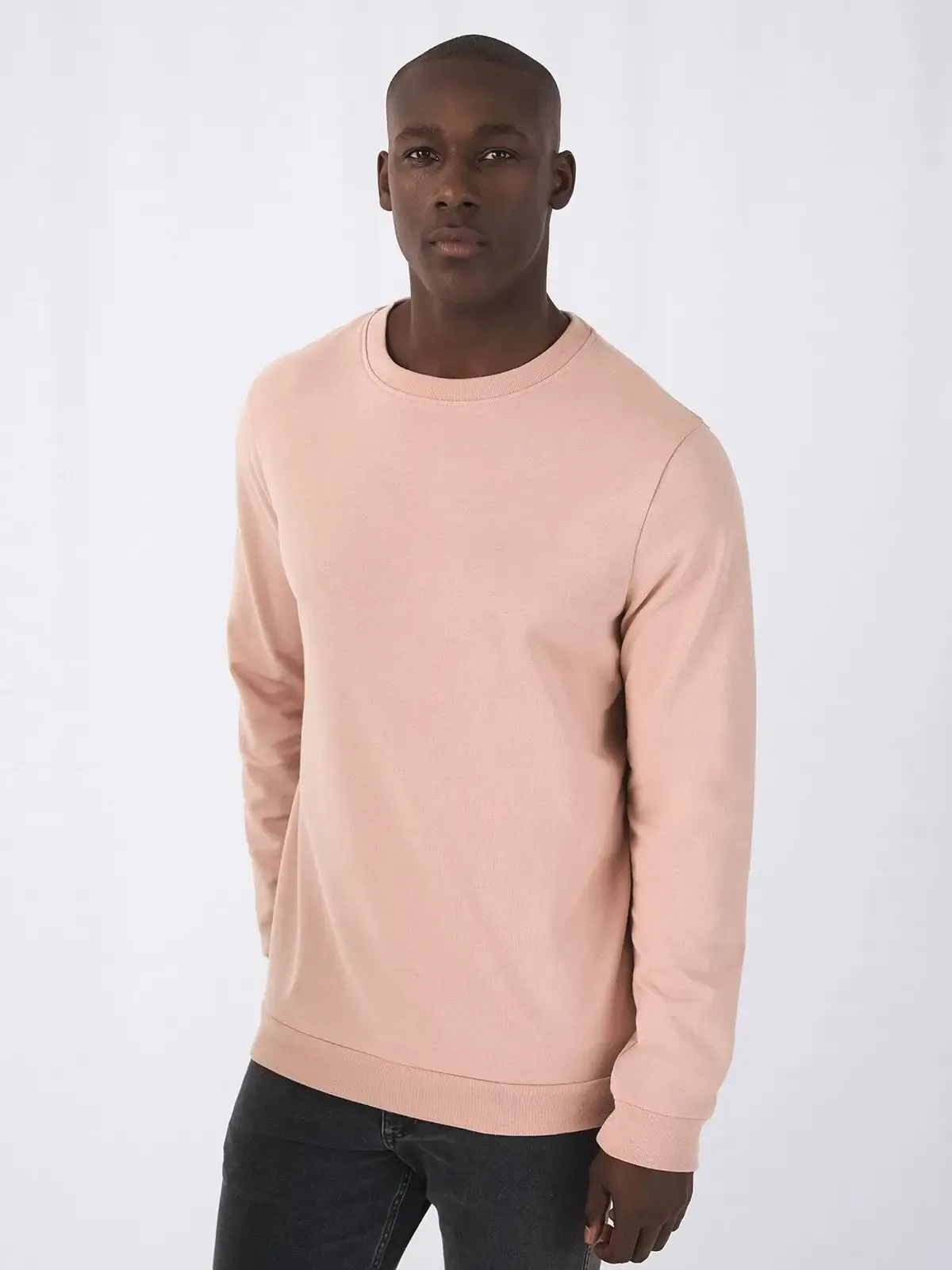 Felpa Set in con girocollo minimal e maniche set-in - B&C - BCWU01W