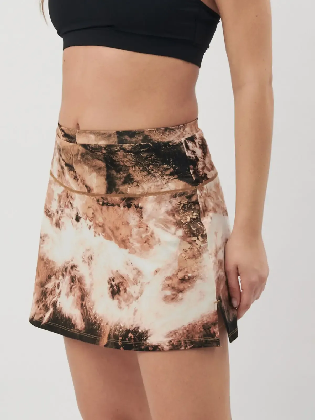 Gonna sportiva con pantaloncini integrati e fascia elastica in vita - Rock And Roll - RNRW64