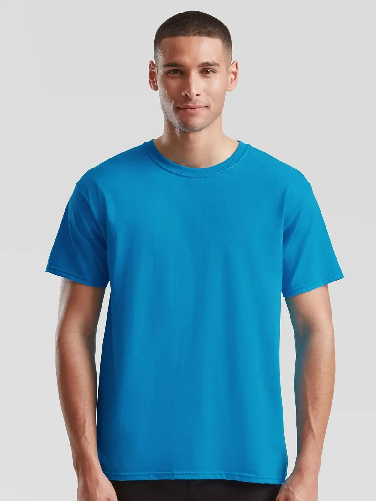 T shirt Iconic 195 T a maniche corte e girocollo in costina cotone - Fruit Of The Loom - FR614220