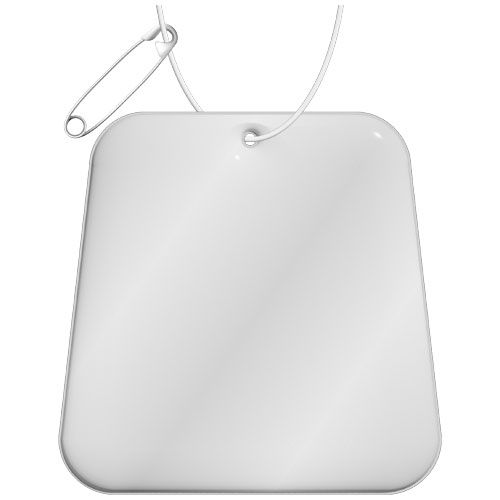 Gancio catarifrangente a forma di trapezio in TPU con catenella RFX™ - 1PR093