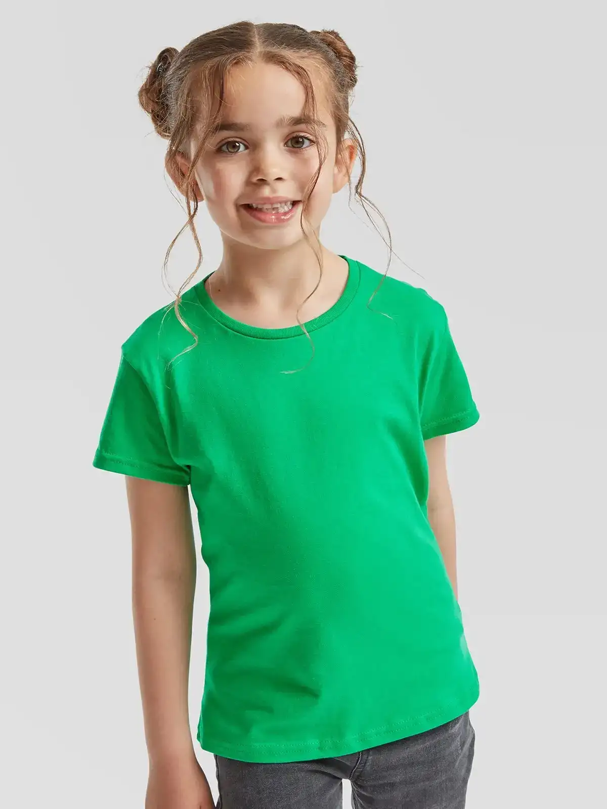 Fruit Of The Loom - Maglia 100% Cotone - Bambino (9-11 Anni) (Nero - Foto 9