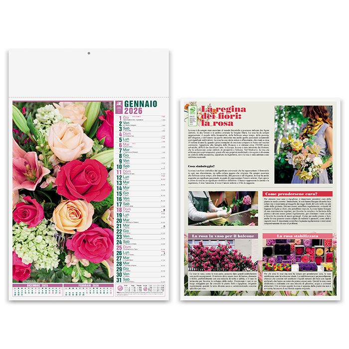 Calendario olandese illustrato Fiori – PA103