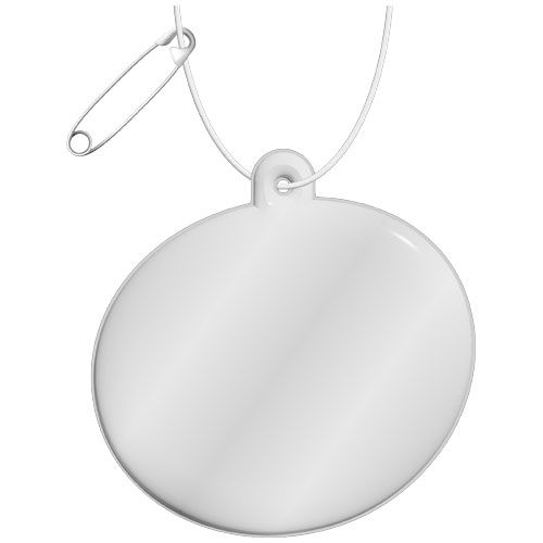 Gancio catarifrangente ovale in PVC con catenella RFX™ - 1PR086