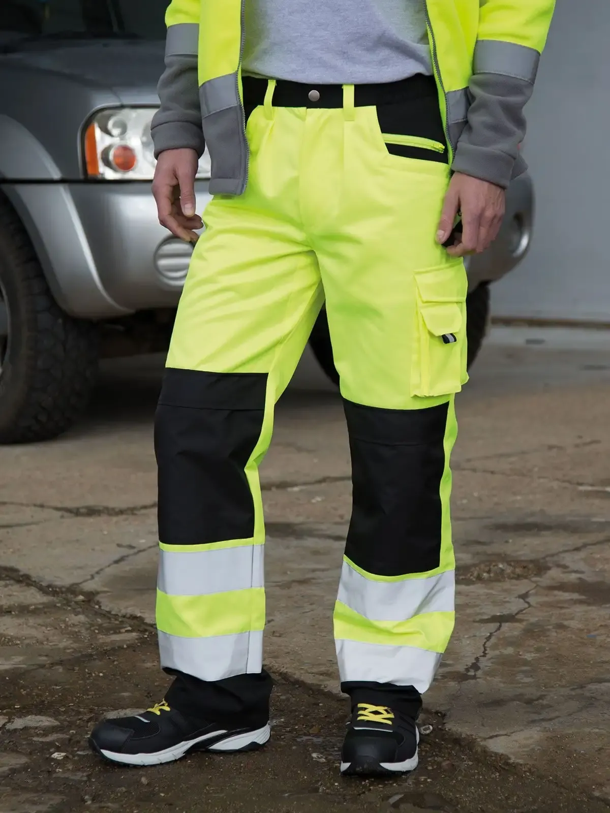 Pantaloni da lavoro con girovita leggermente elasticizzato con passanti - Result - RER327X