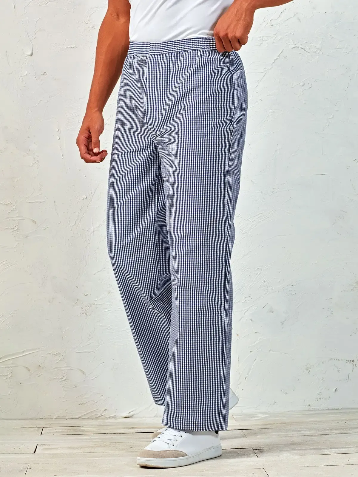 Pantaloni da chef in tessuto easy care e vita elasticizzata - Premier - PR552