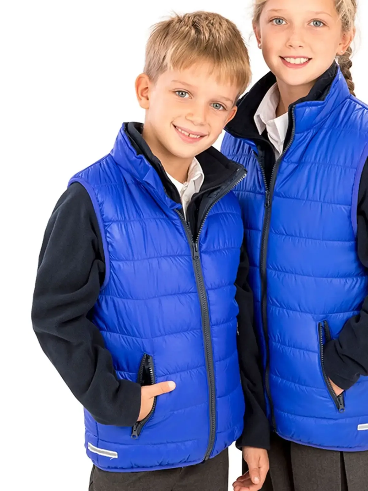 Giacca da bambino bodywarmer con fodera e zip - Result - RER234Y