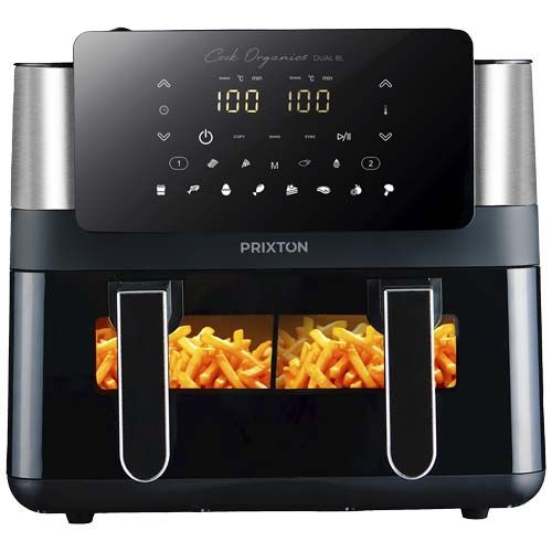 Friggitrice ad aria da 8 litri con doppio cestello Prixton Cook Organics - 1PA184