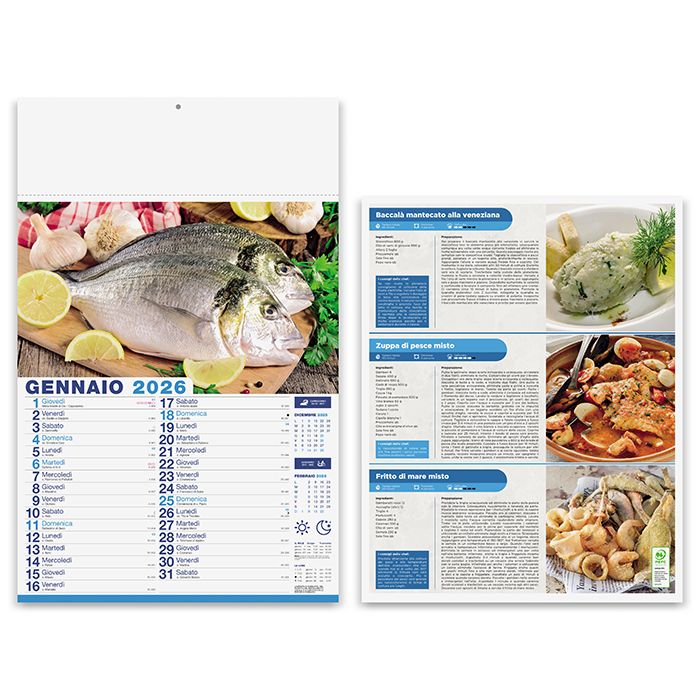 Calendario olandese illustrato Mare in tavola - PA144