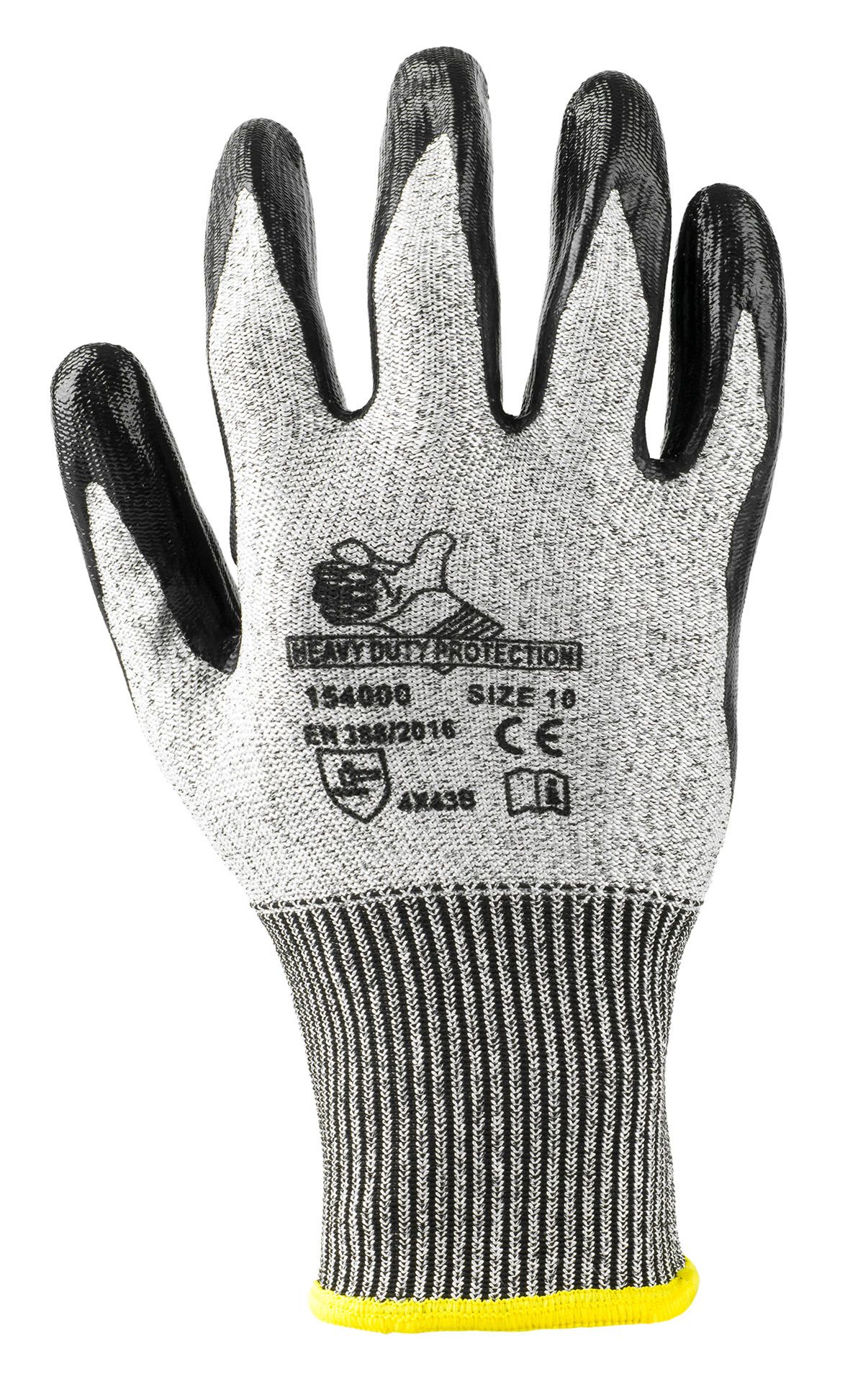 Guanto da lavoro antitaglio livello b spalmato nitrile  - Heavy duty protection - 154000