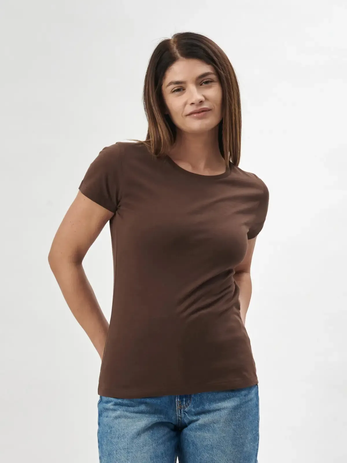 Maglietta da donna Moon a manica corta e girocollo - Bs - BSW050