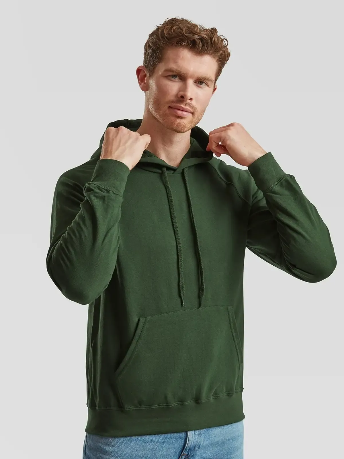 Felpa leggera sgarzata con maniche raglan - Fruit Of The Loom - FR621400