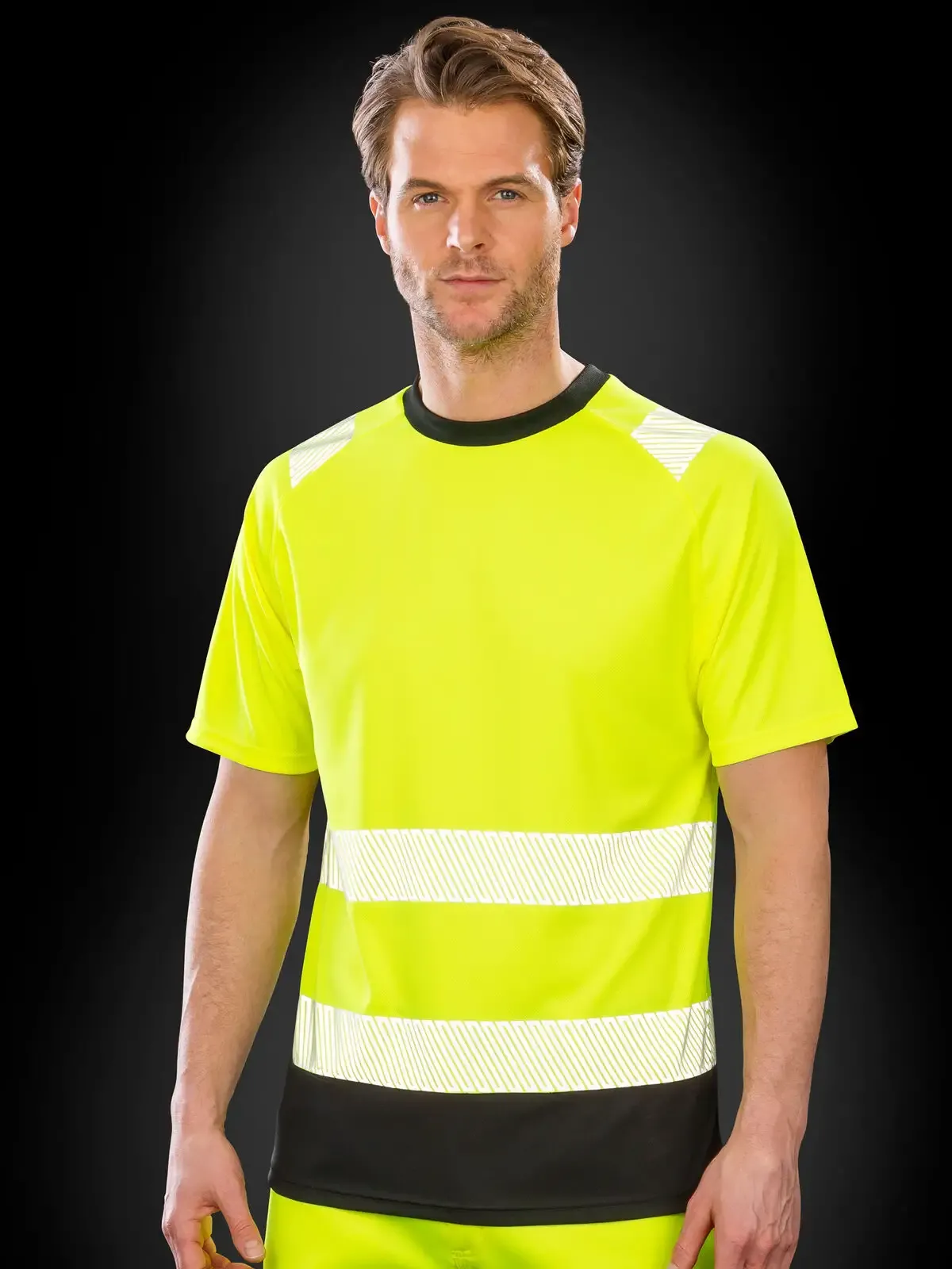 T-shirt da lavoro di sicurezza elasticizzata e traspirante - Result - RER502X