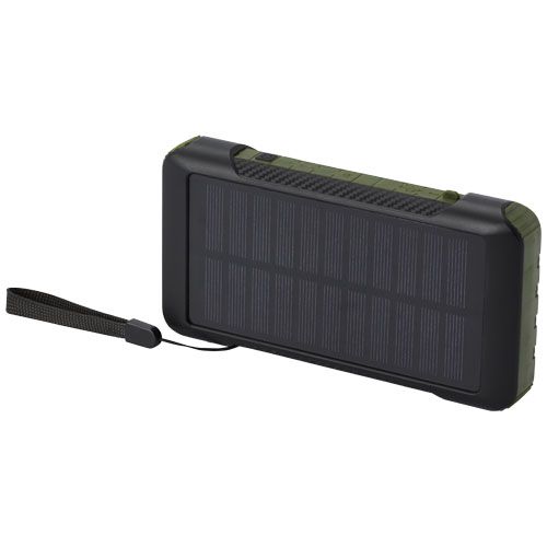 Power bank a dinamo solare in plastica riciclata RCS da 10.000 mAh Soldy - 124346