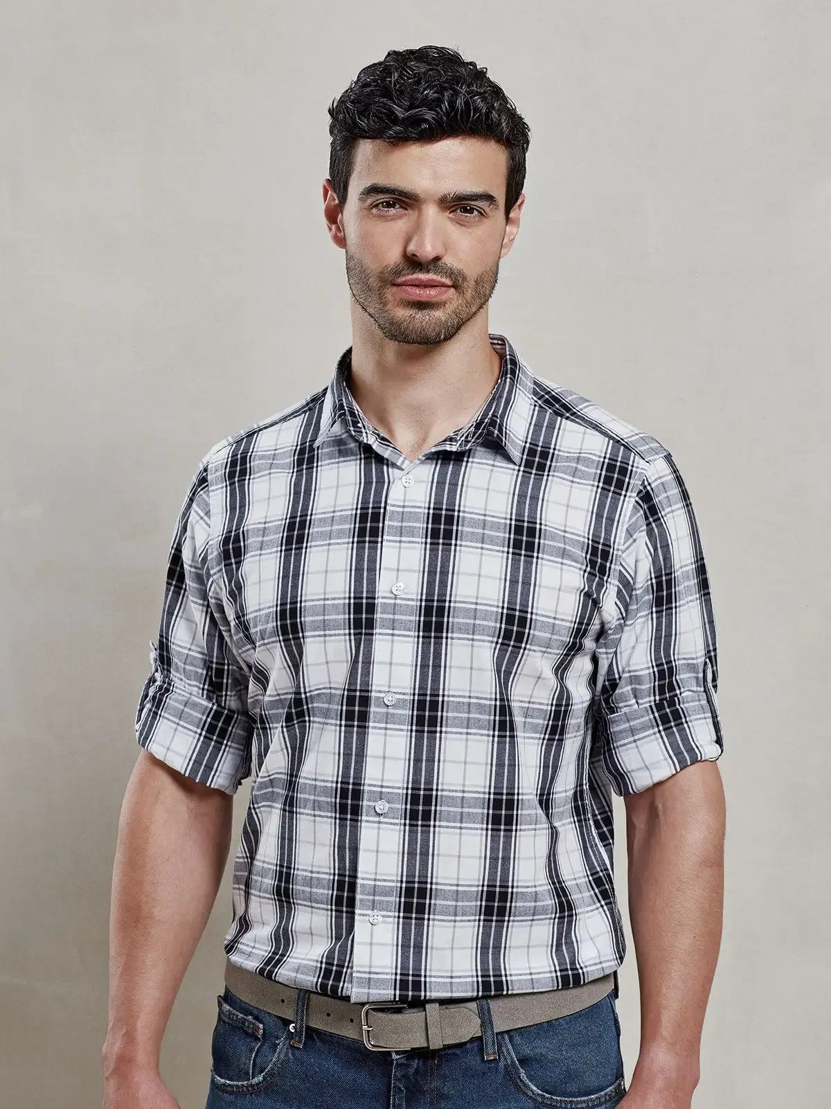 Camicia uomo a maniche lunghe con lingua interna - Premier - PR254