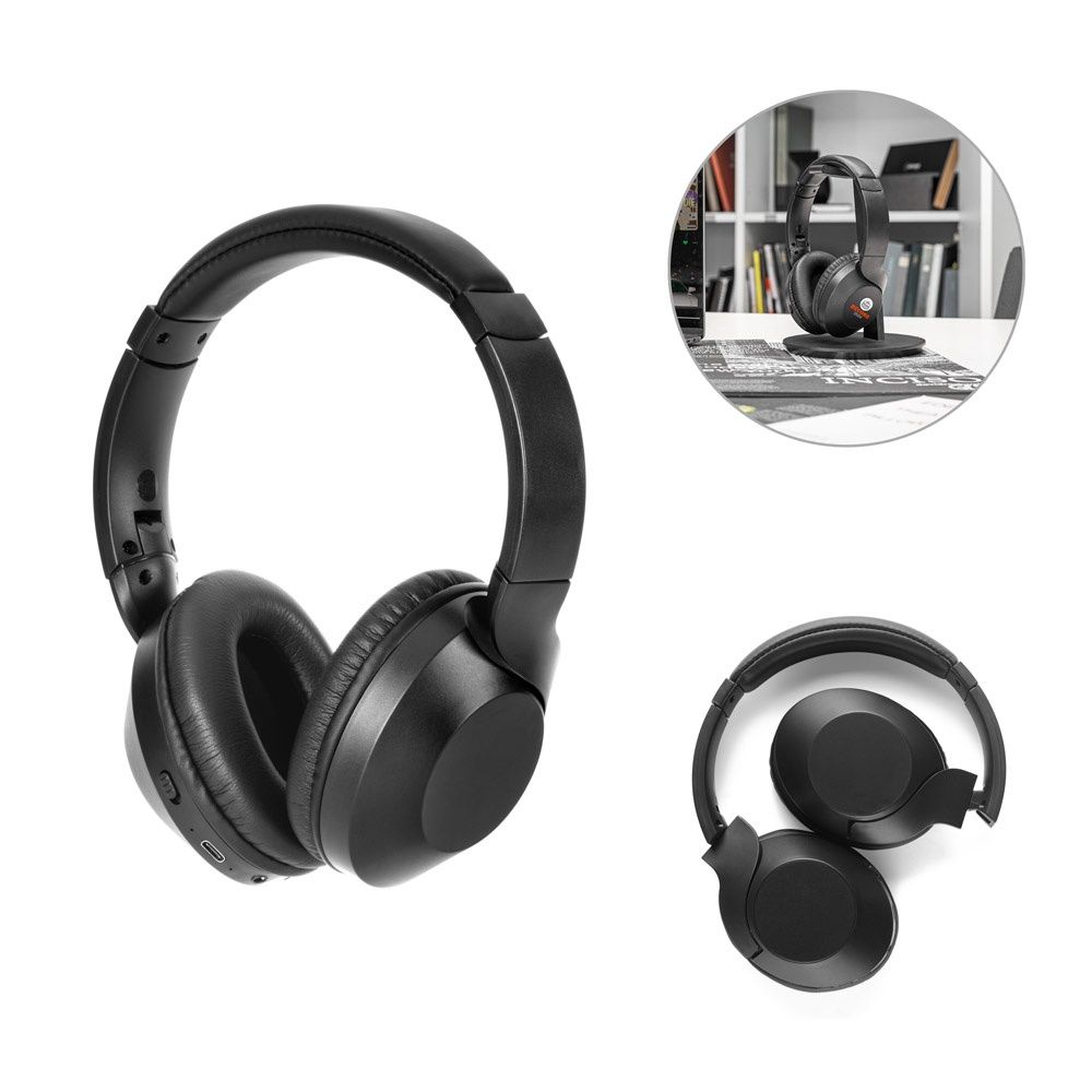 HENDRIX. Cuffie wireless pieghevoli con 20 ore di autonomia in ABS riciclato (100% rABS) - 97426