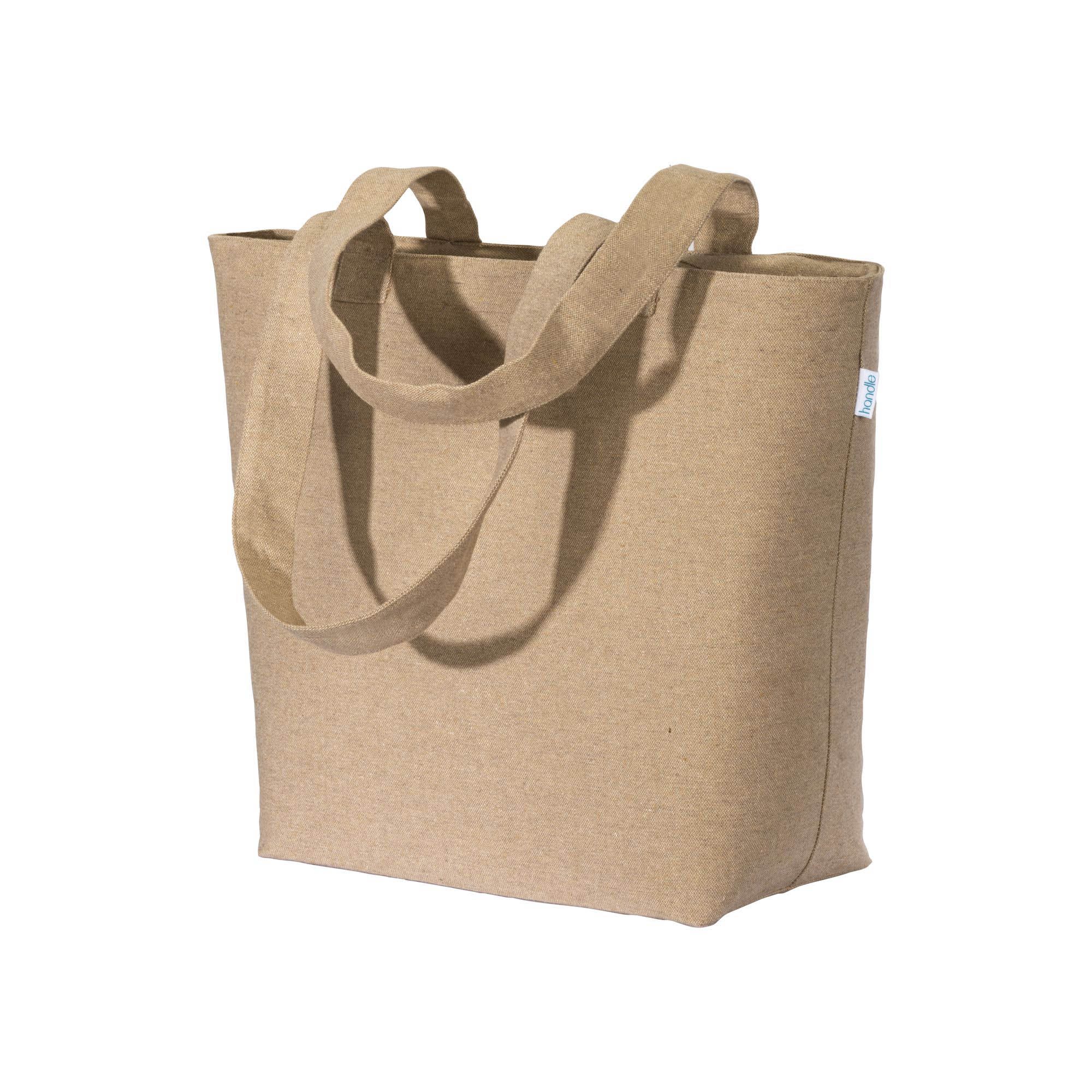 Shopper con soffietto in cotone riciclato 280 g/m2 - 24130