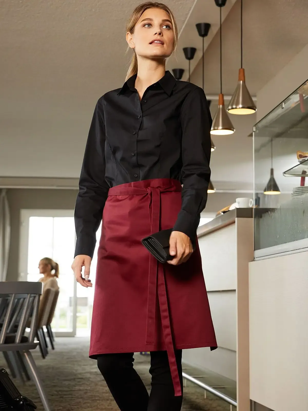 Grembiule corto in tessuto misto - James & Nicholson - JN1880