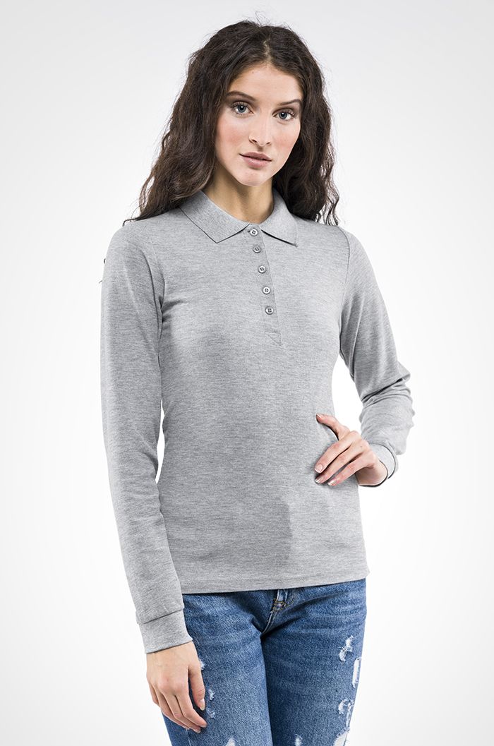 Polo da lavoro Steffi da donna a manica lunga  - Sottozero - E0806