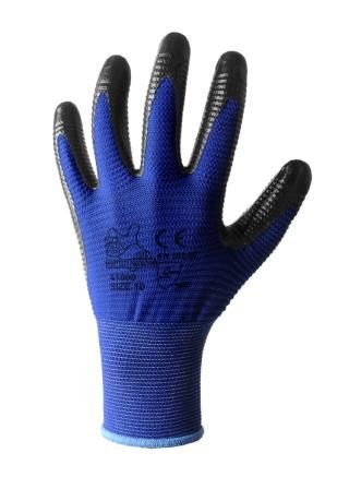 Guanto da lavoro in poliestere spalmato nitrile rigato  - Heavy duty protection - 41000