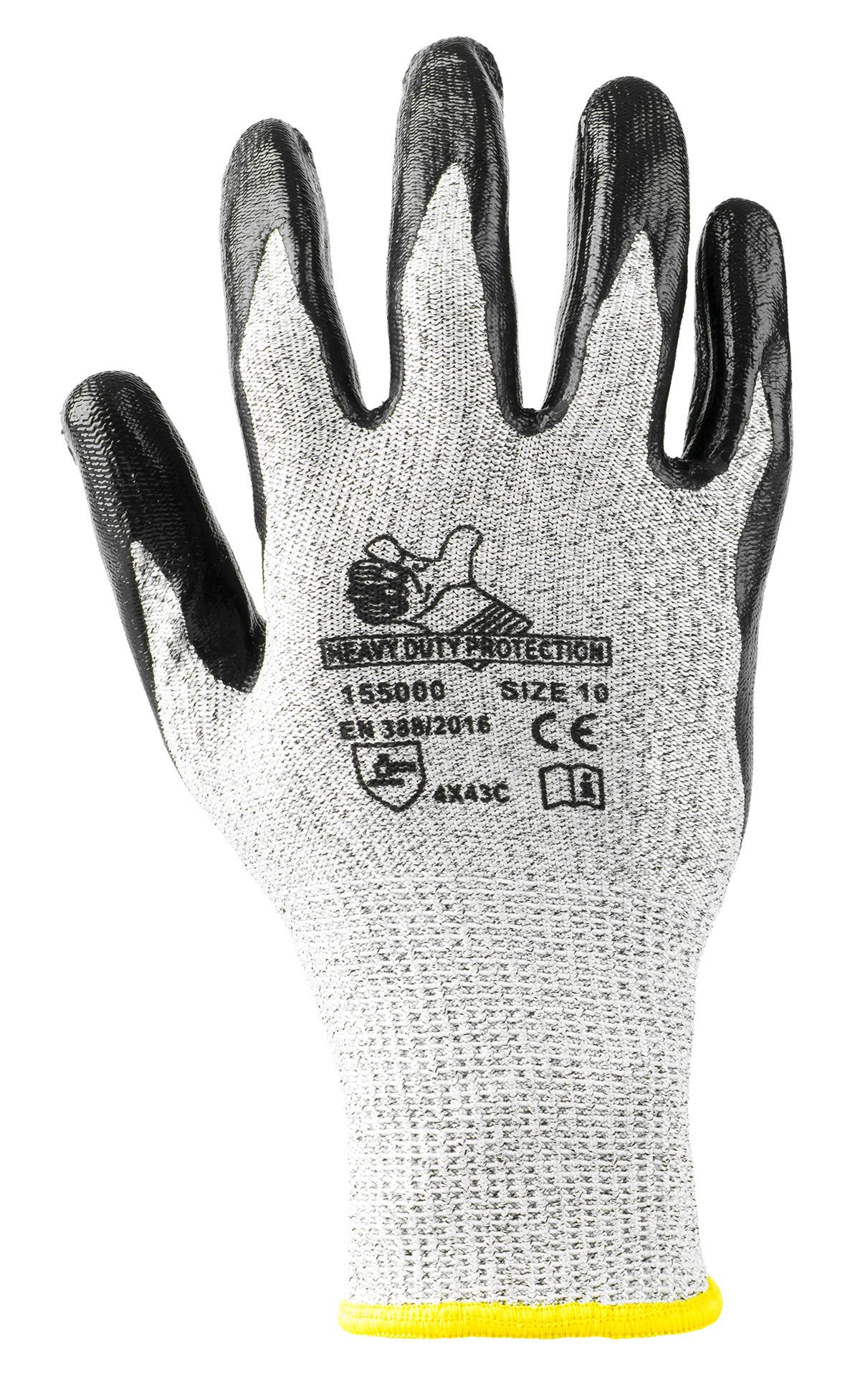Guanto da lavoro antitaglio livello c spalmato nitrile  - Heavy duty protection - 155000