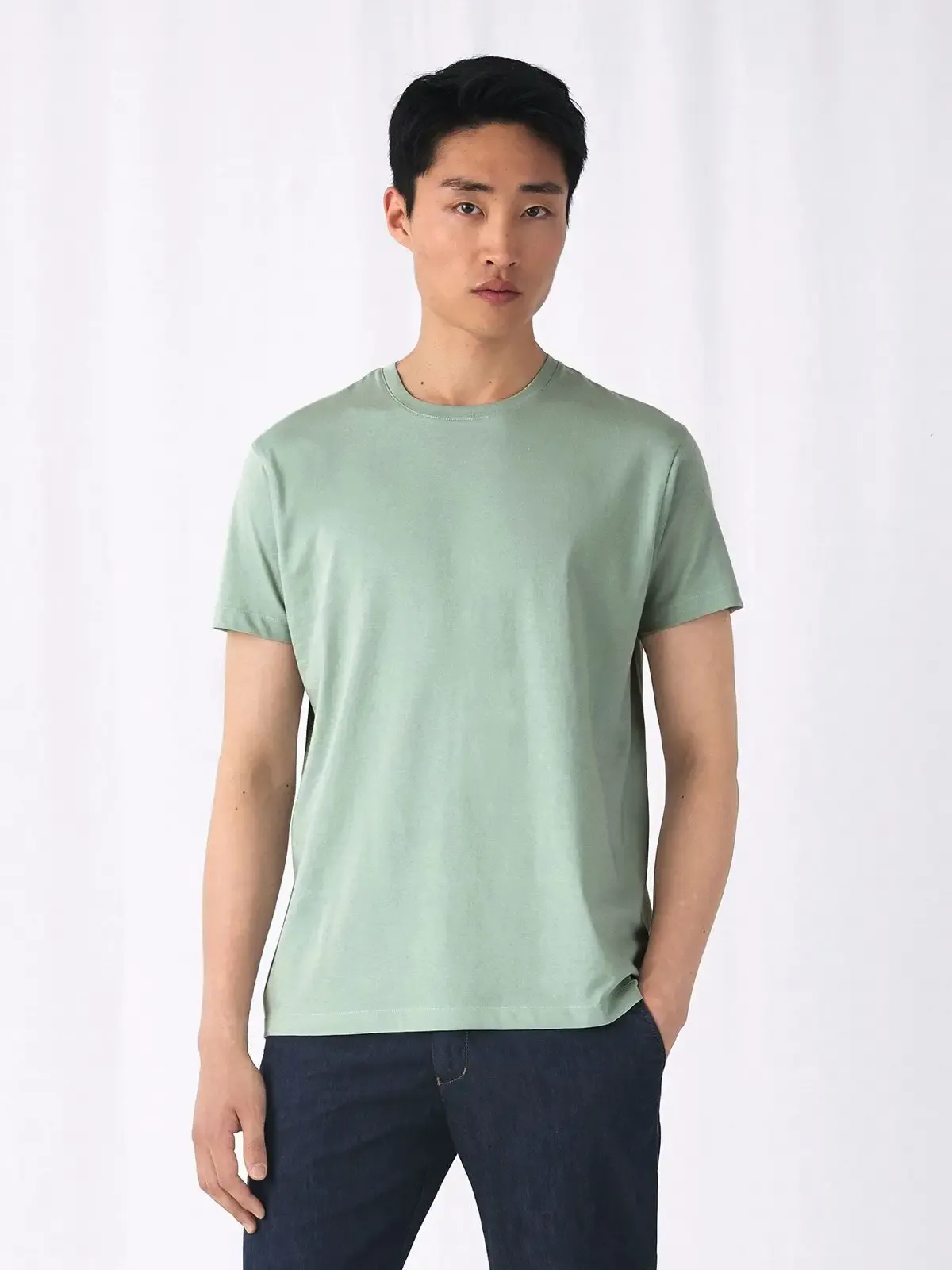 T-shirt a manica corta con girocollo sottile con parasudore - B&C - BCTU01B