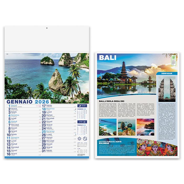 Calendario olandese illustrato Mete da sogno - PA117