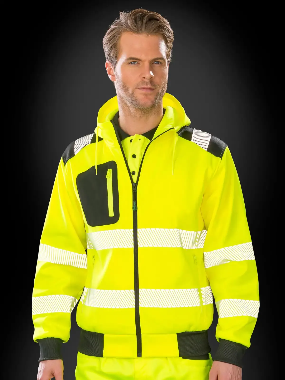 Felpa da lavoro con cappuccio di sicurezza con cerniera robusta - Result - RER503X