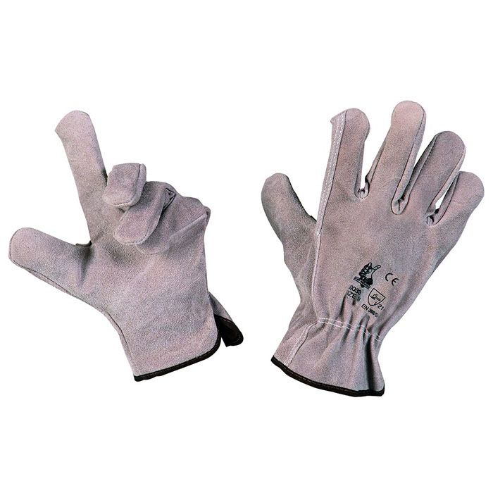 Guanto da lavoro crosta semplice bordato  - Heavy duty protection - 30033G