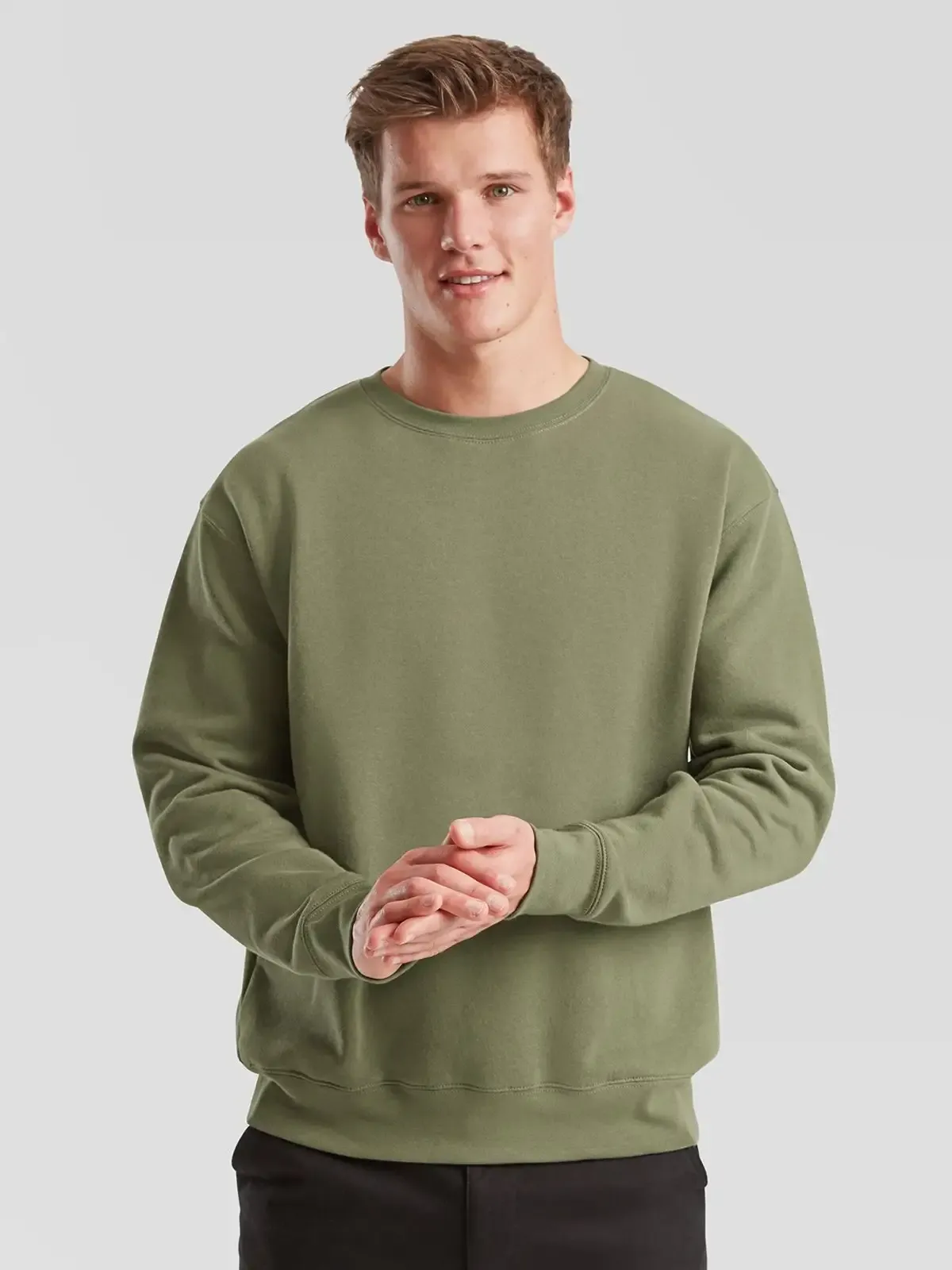 Felpa da uomo a maniche lunghe e collo rotondo - Fruit Of The Loom - FR621540