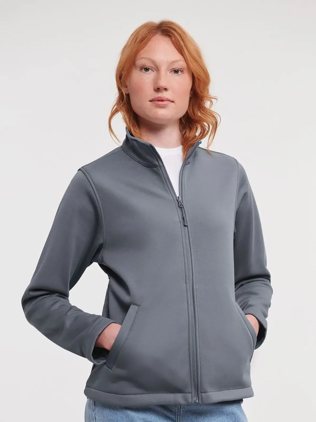 Giacca da donna in softshell a doppio strato altamente traspirante - Russell Europe - JE040F