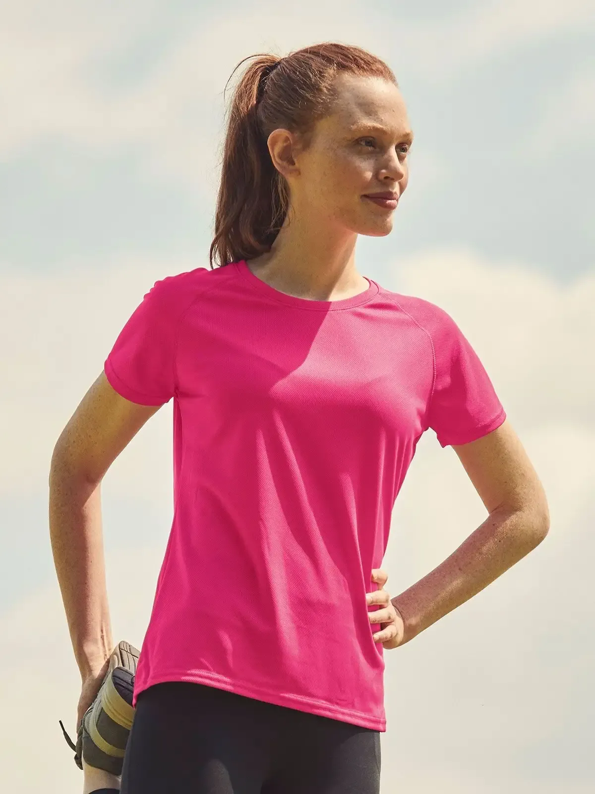 T shirt da donna Performance T a maniche corte raglan e traspirante - Fruit Of The Loom - FR613920