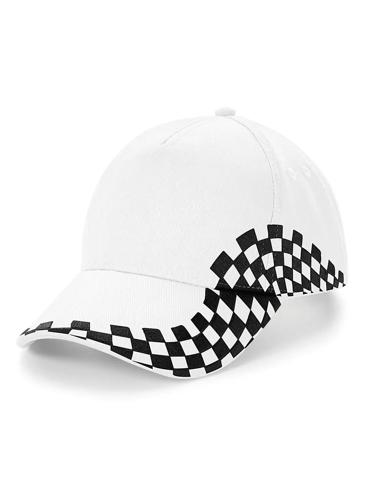 Cappellino Grand Prix a 5 pannelli e motivo a scacchi - Beechfield - B159