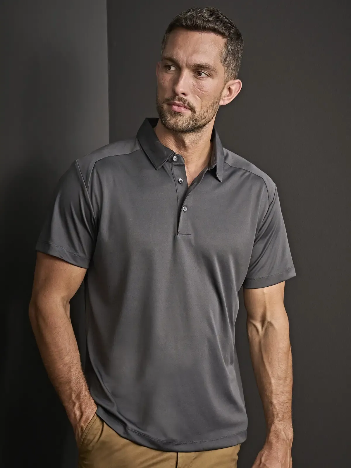 Polo sportiva da uomo in tessuto leggero e traspirante - Tee Jays - TJ7200