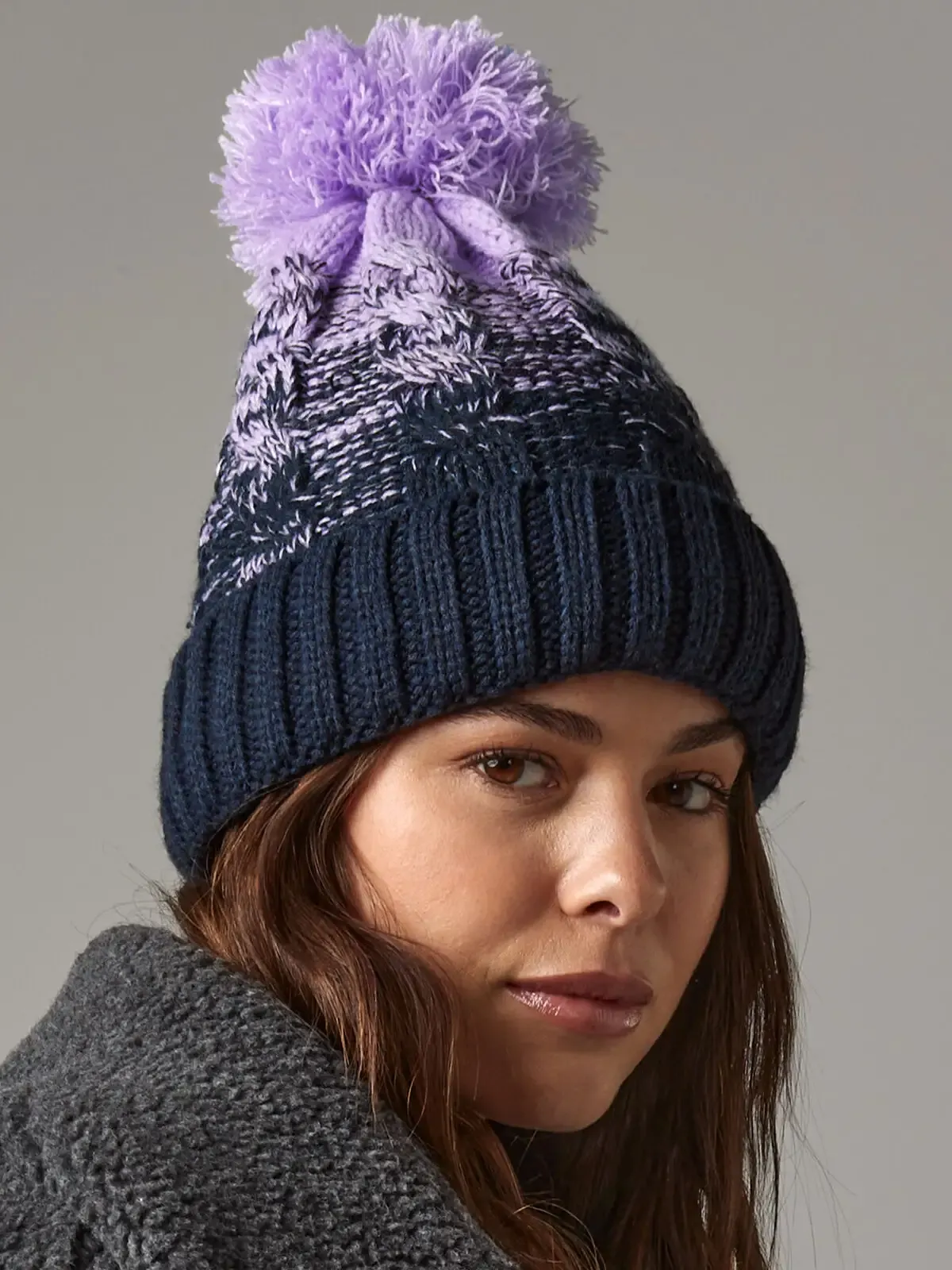 Berretto con risvolto e design in maglia pesante - Beechfield - B459