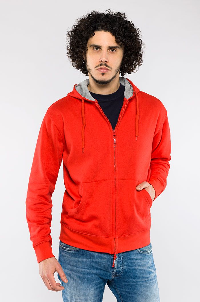 Felpa da lavoro Athena full zip con cappuccio  - Sottozero - E0902
