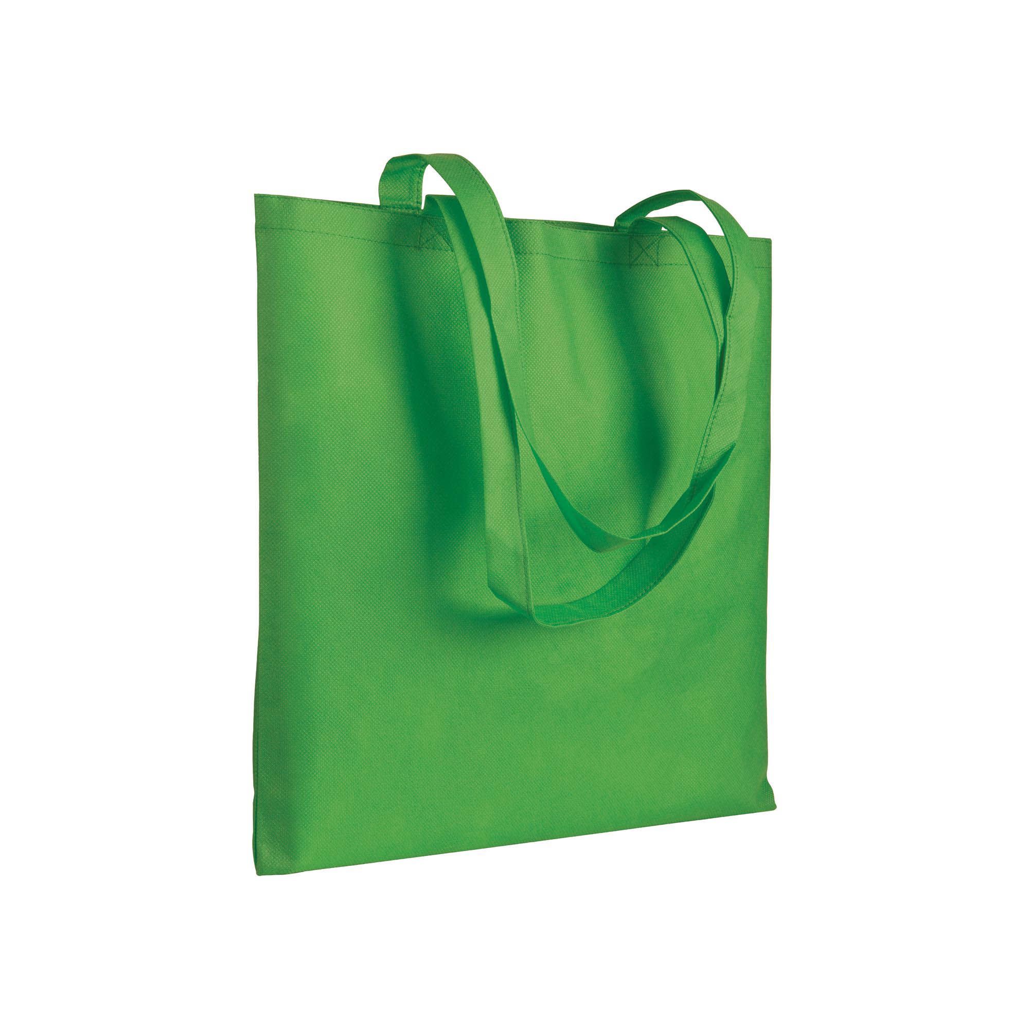 Shopper in TNT 80 g/m2 cucito, manici lunghi - 00567