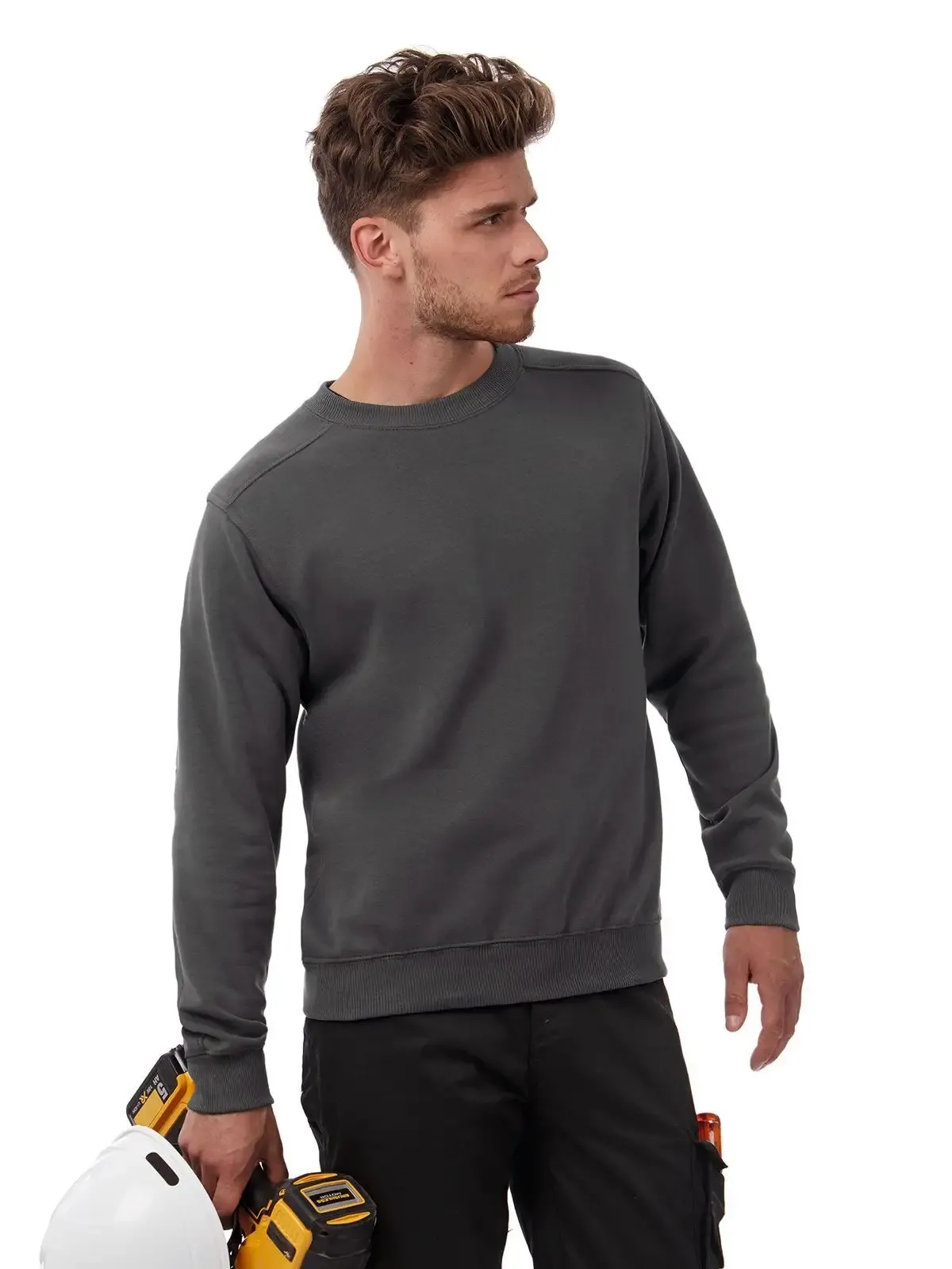 Felpa con maniche set-in e colletto - B&C - BCWUC20