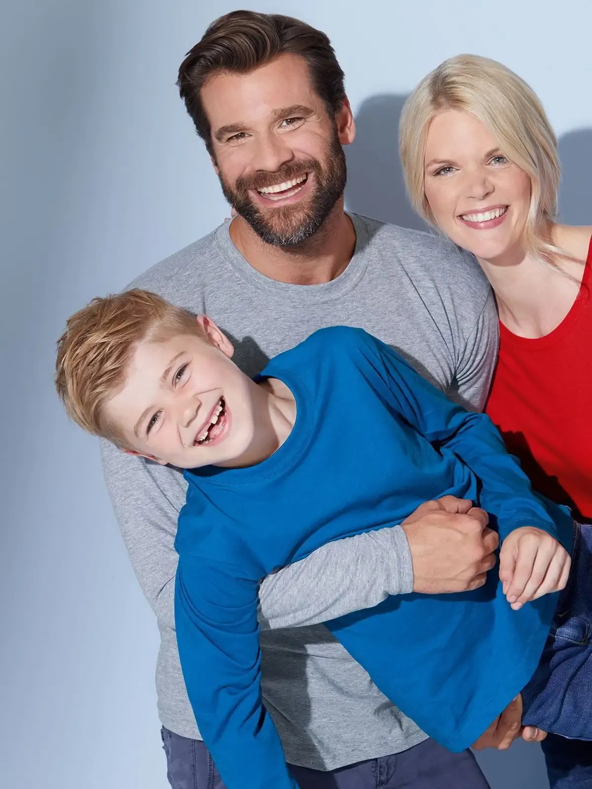 Maglietta da uomo a manica lunga e scollo tondo con elastan - James & Nicholson - JN913