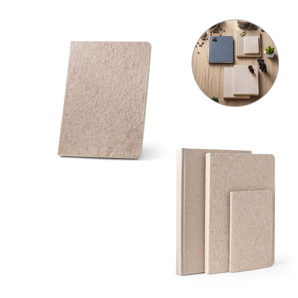 TEAPAD SEMI-RIGID. Block notes A5 con copertina flessibile fabbricata tramite gli scarti della foglie di té (65%) - 93290
