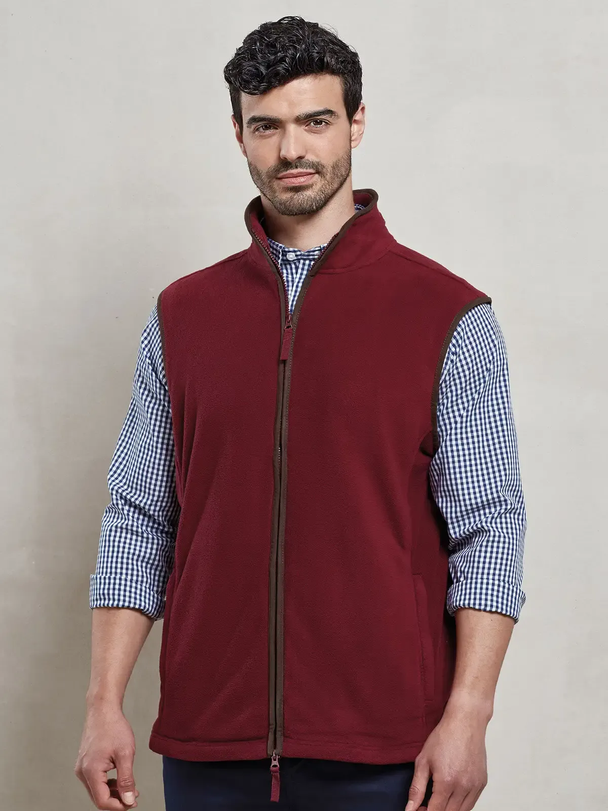 Gilet da uomo con dettagli a contrasto - Premier - PR803