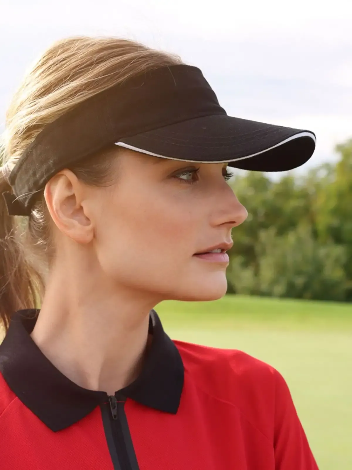 Visiera trendy con sandwich in colori a contrasto - Myrtle Beach - MB6123