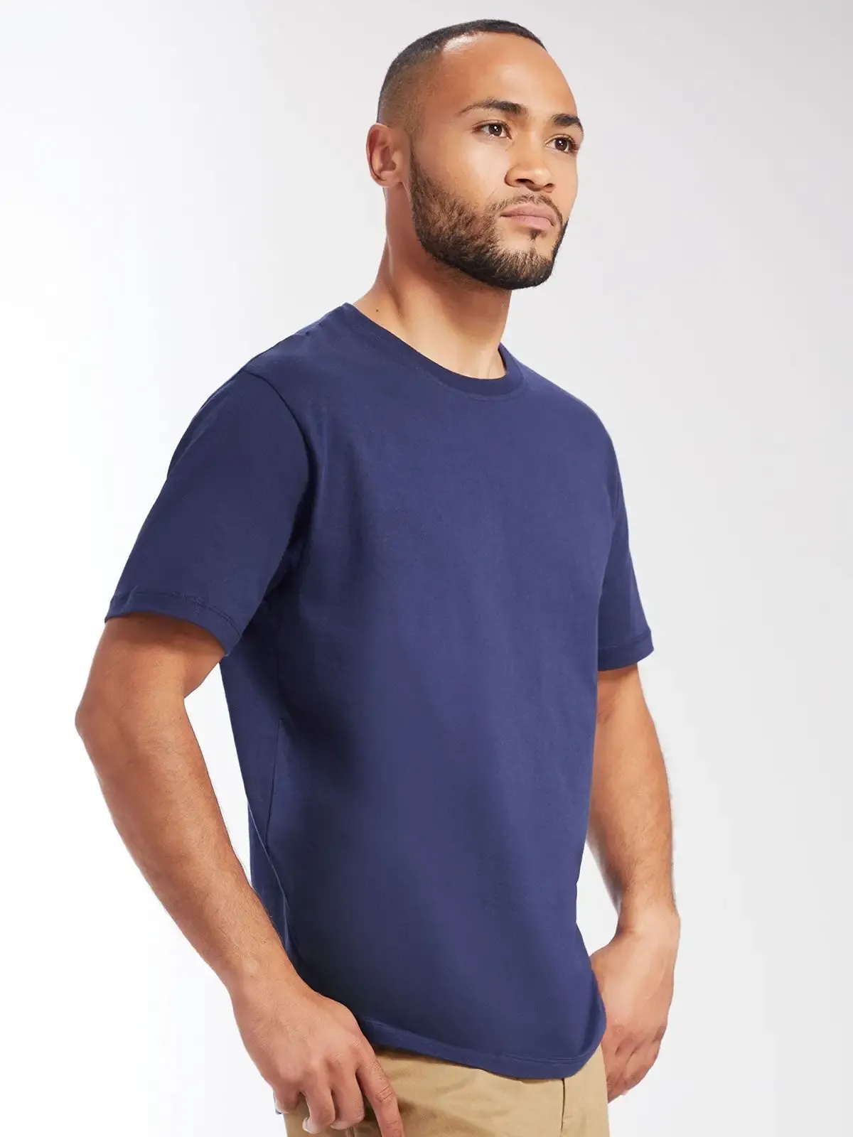 T-shirt a manica corta in cotone leggero e struttura con cuciture laterali - Mantis - MAM104TLC