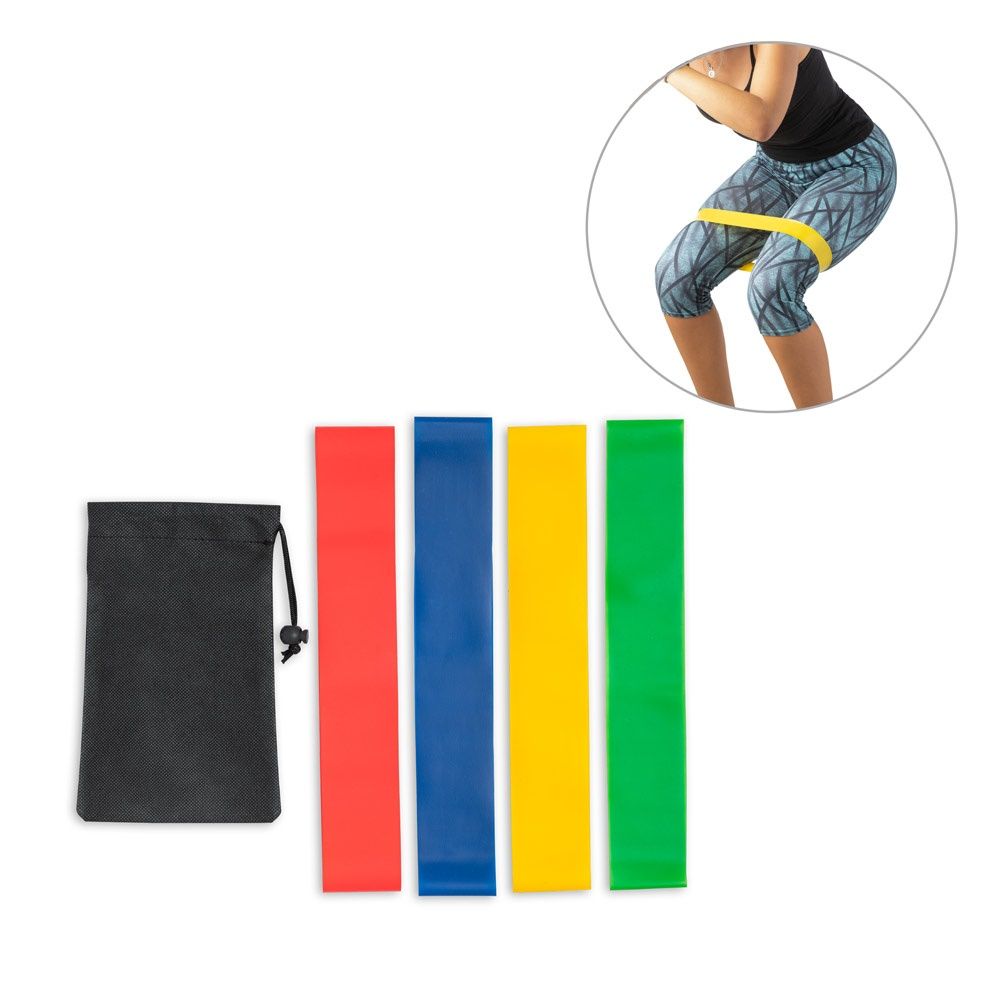 BURPEE. Set di fasce elastiche con custodia in TNT - 99970