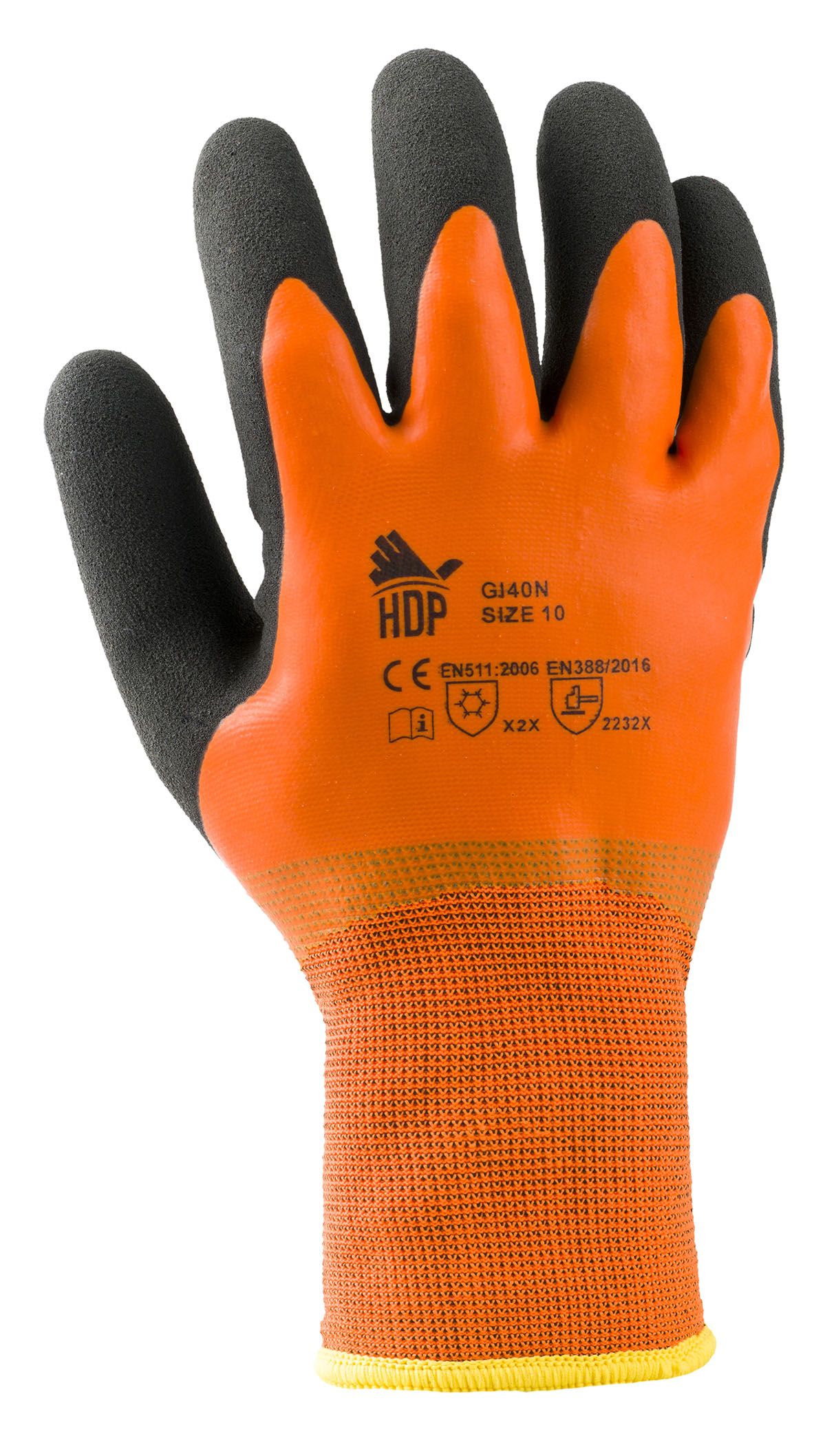 Guanto da lavoro in acrilico e lattice 13 aghi  - Hdp - GI40N