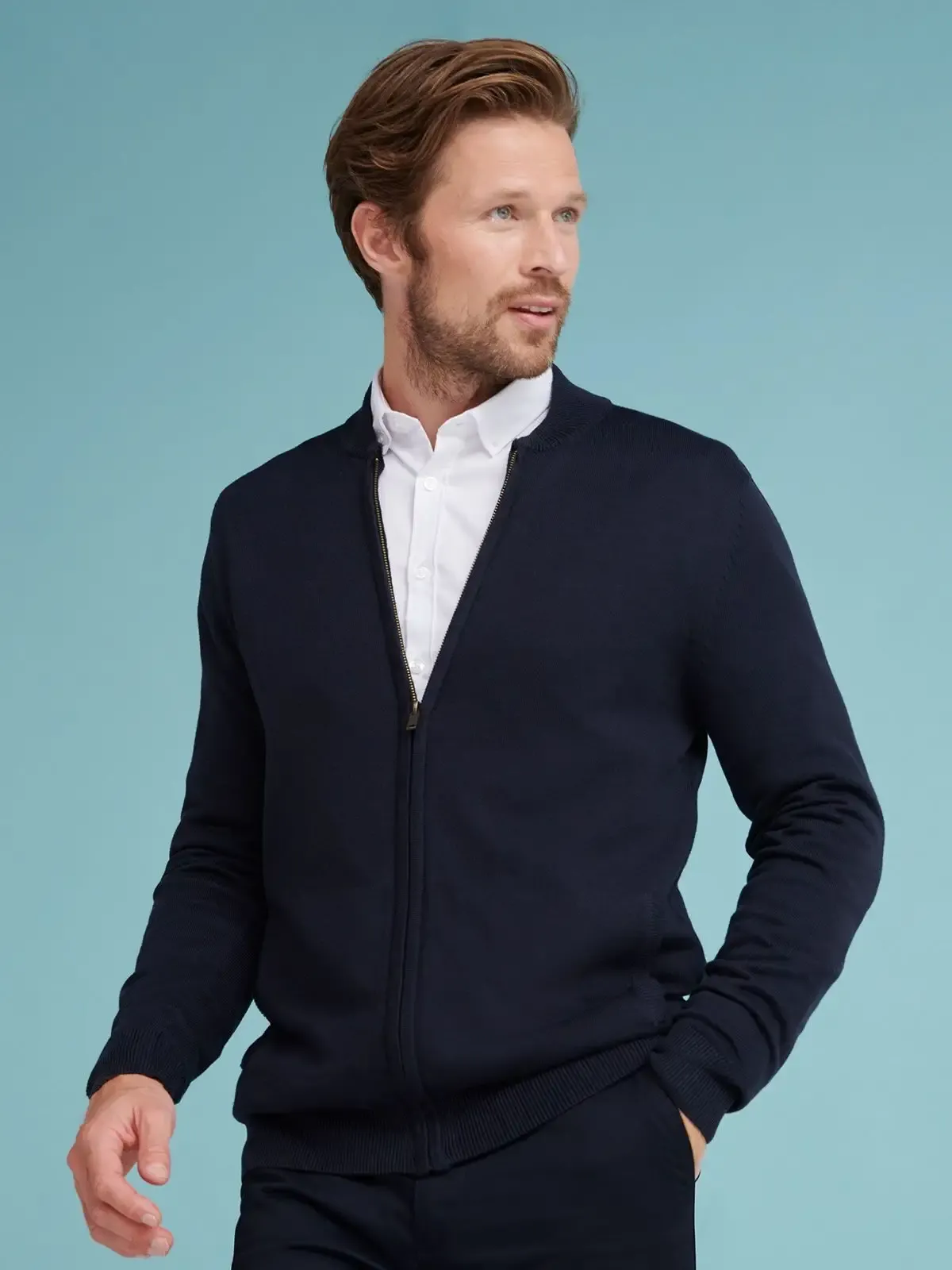 Bomber unisex a maglia fine con manica semi-modellata - Henbury - HEH718