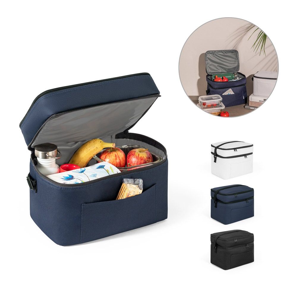 CANCUN LARGE. Borsa termica in poliestere riciclato 600D, con tracolla regolabile 14 L - 92395