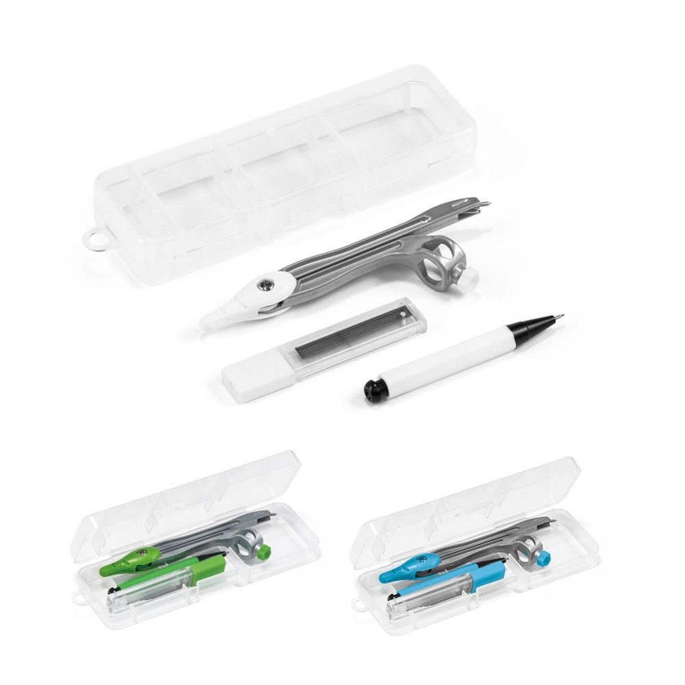 GEOM. Set scuola geometria in valigetta di PP - 93575